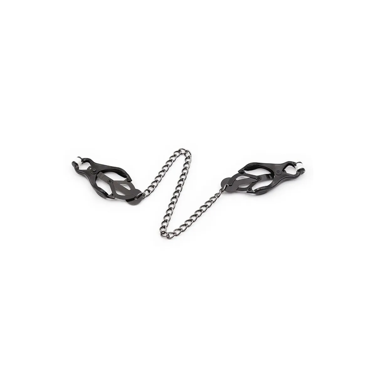 Japanische Nippelklammern mit Schwarzer Kette von Ohmama Fetish | Fesselliebe.de