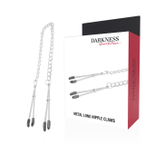 Einstellbare Metall-Nippelklammern von Darkness Sensations | Fesselliebe.de