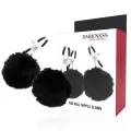 Nippelklammern mit Pom Poms 1 von Darkness Sensations