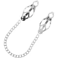 Nippelklemme aus Metall mit Kette von Darkness Bondage