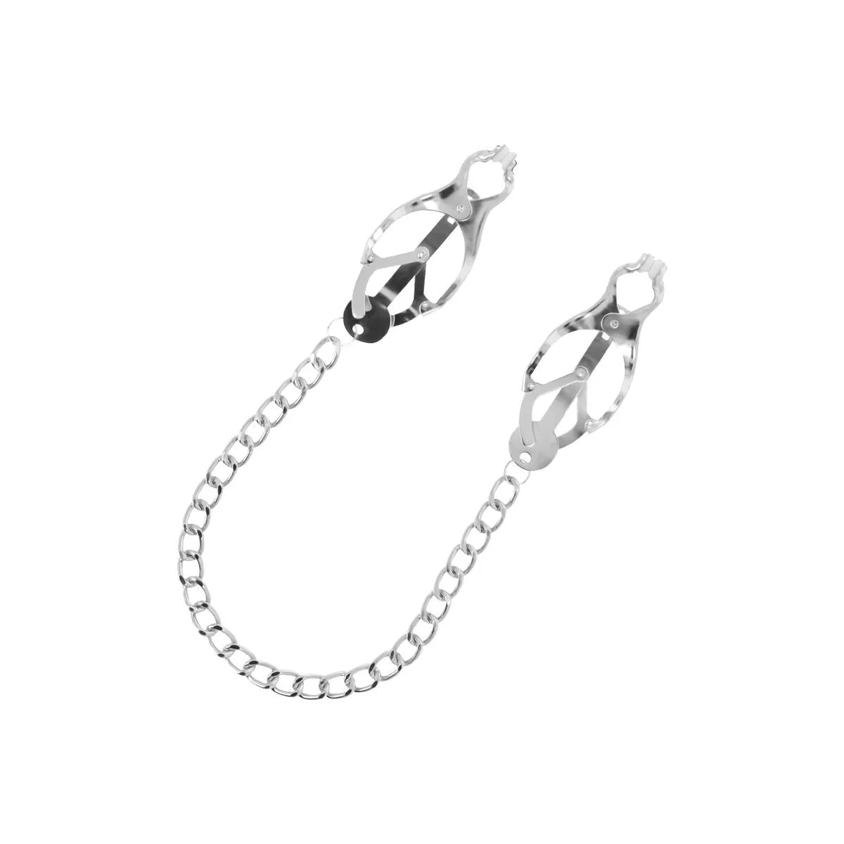 Nippelklemme aus Metall mit Kette von Darkness Bondage | Fesselliebe.de