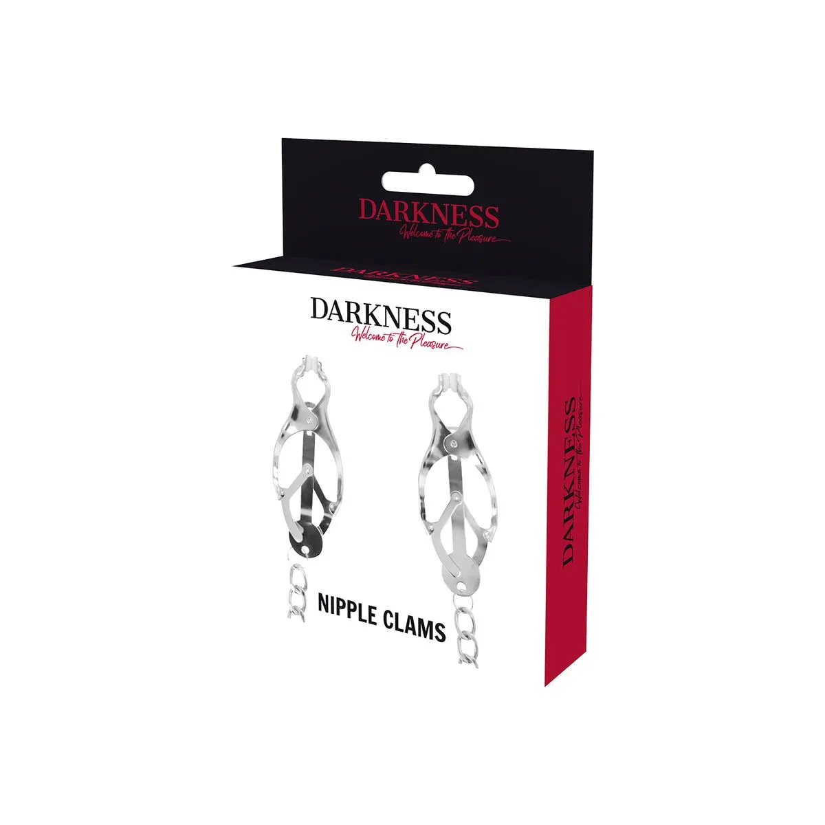 Nippelklemme aus Metall mit Kette von Darkness Bondage | Fesselliebe.de