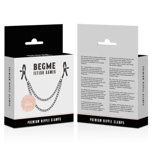 Nippelclips mit Kette von Begme Red Edition