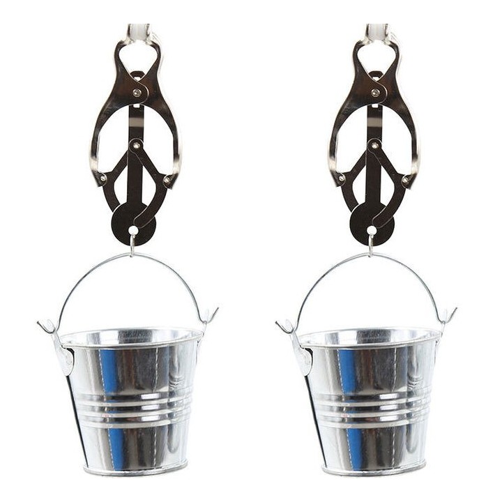 Nippelklemmen mit Eimer von Ohmama Fetish | Fesselliebe.de
