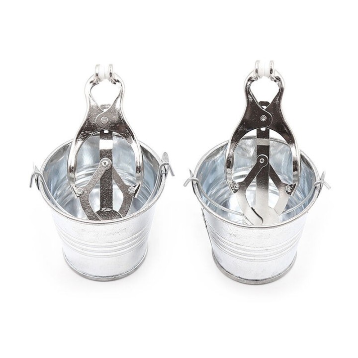 Nippelklemmen mit Eimer von Ohmama Fetish | Fesselliebe.de