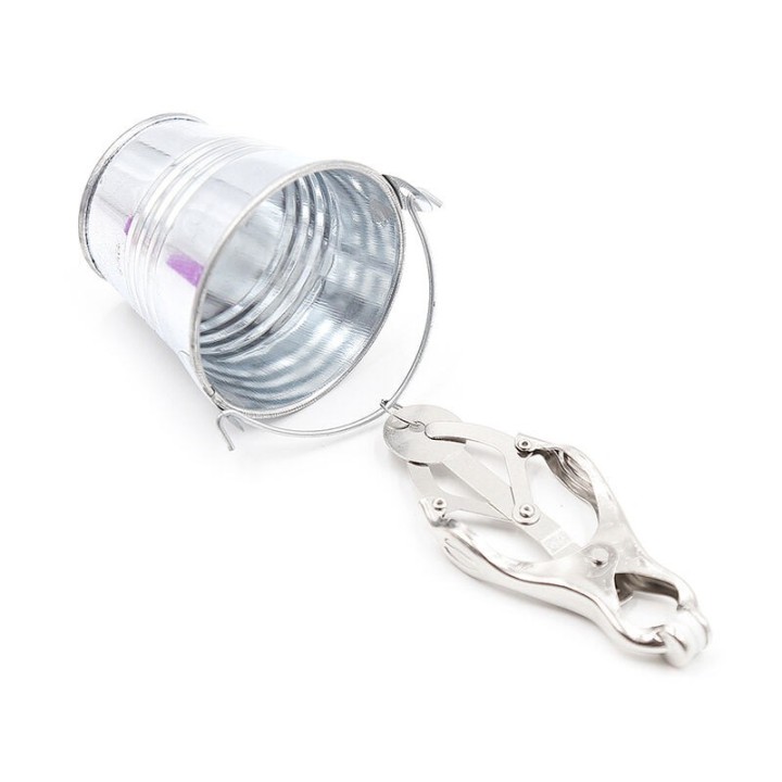 Nippelklemmen mit Eimer von Ohmama Fetish | Fesselliebe.de