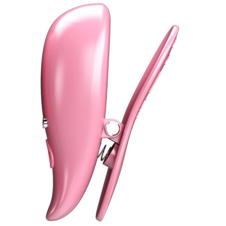 Leaf Vibrierende Nippelklemmen Rosa von Pretty Love Flirtation | Fesselliebe.de