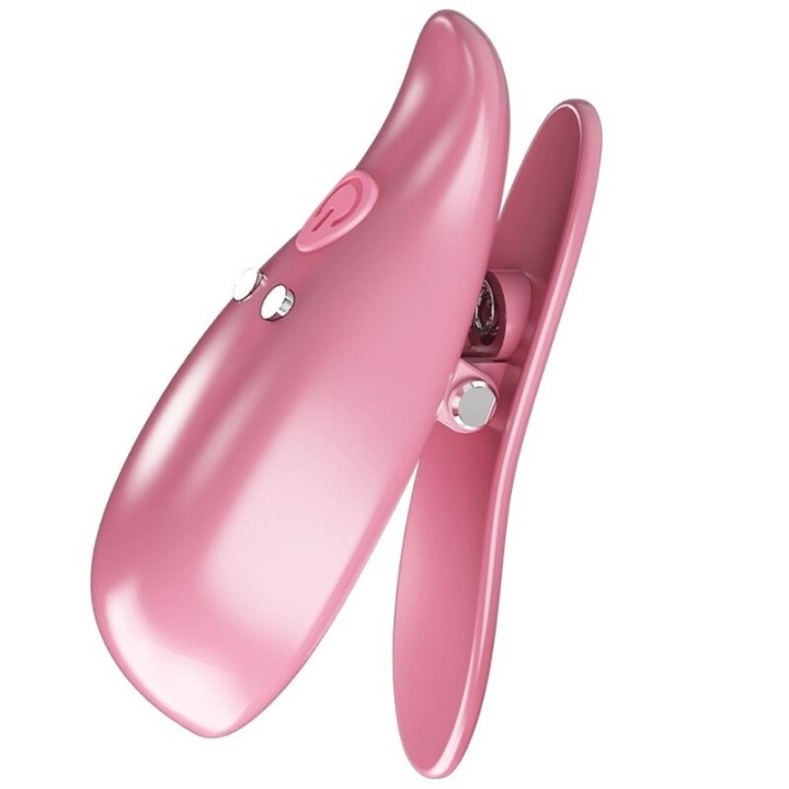 Leaf Vibrierende Nippelklemmen Rosa von Pretty Love Flirtation | Fesselliebe.de