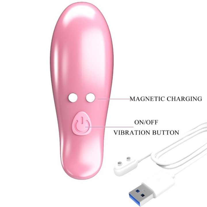 Leaf Vibrierende Nippelklemmen Rosa von Pretty Love Flirtation | Fesselliebe.de