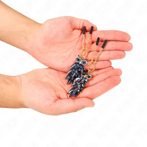 Nippelklemmen mit Eulenanhänger 6 cm von Kink Nipple Grip