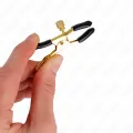Goldene Nippelklemmen 6 cm von Kink Nipple Grip