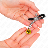 Goldene Einzelne Glocken-Nippelnklemme 6 cm von Kink Nipple Grip | Fesselliebe.de