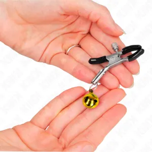 Goldene Einzelne Glocken-Nippelnklemme 6 cm von Kink Nipple Grip