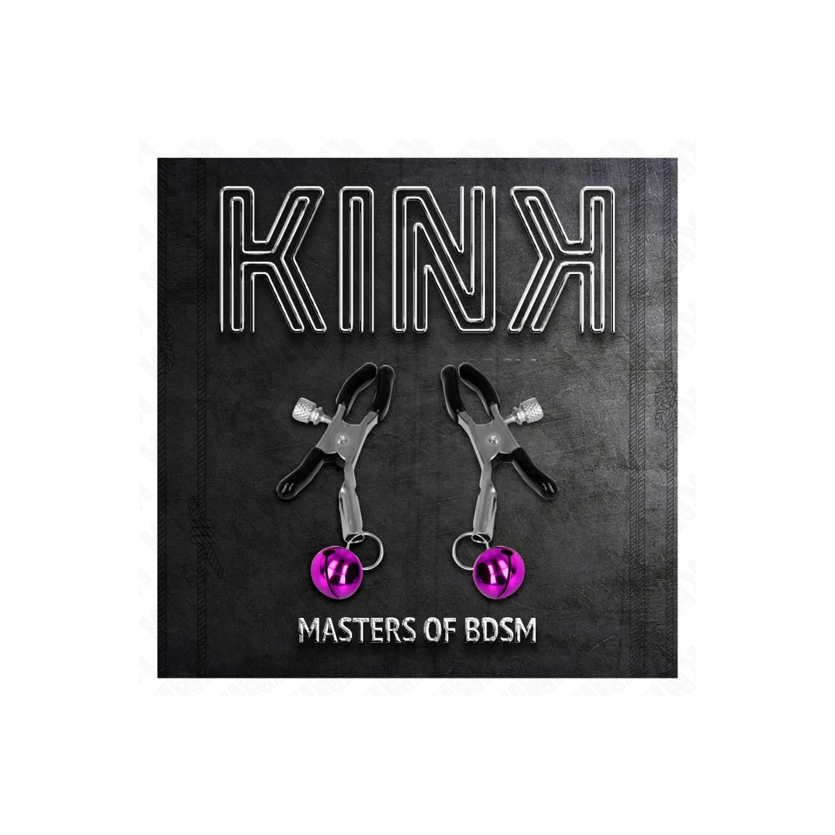 Lila Nippelklemme mit Einzelnen Glocken 6 cm von Kink Nipple Grip | Fesselliebe.de