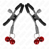 Doppelte Glocken-Nippelklammere Rot 6 cm von Kink Nipple Grip | Fesselliebe.de
