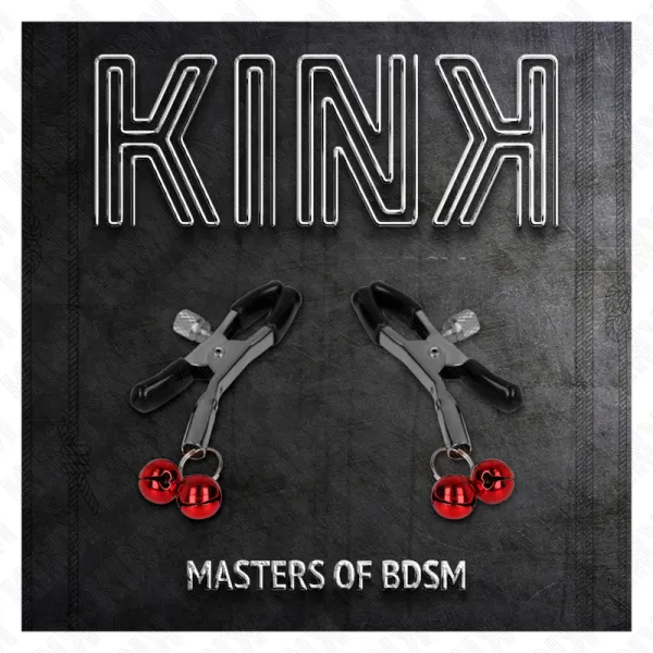 Doppelte Glocken-Nippelklammere Rot 6 cm von Kink Nipple Grip | Fesselliebe.de