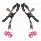 Doppelglöckchen-Nippelklammer Rosa 6 cm von Kink Nipple Grip | Fesselliebe.de