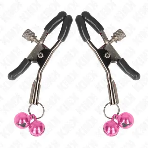 Doppelglöckchen-Nippelklammer Rosa 6 cm von Kink Nipple Grip