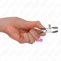 Doppelglöckchen-Nippelklammer Rosa 6 cm von Kink Nipple Grip
