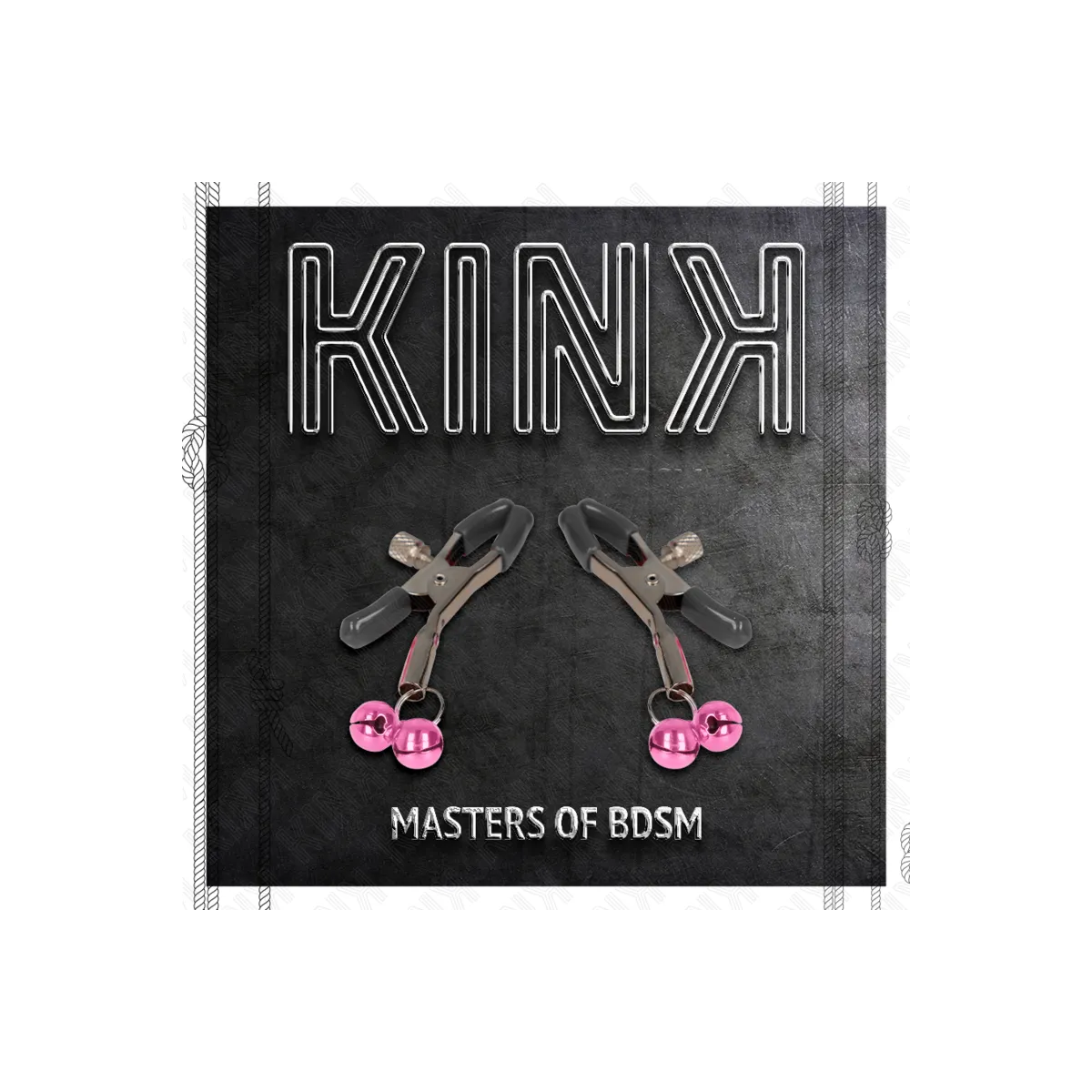 Doppelglöckchen-Nippelklammer Rosa 6 cm von Kink Nipple Grip | Fesselliebe.de