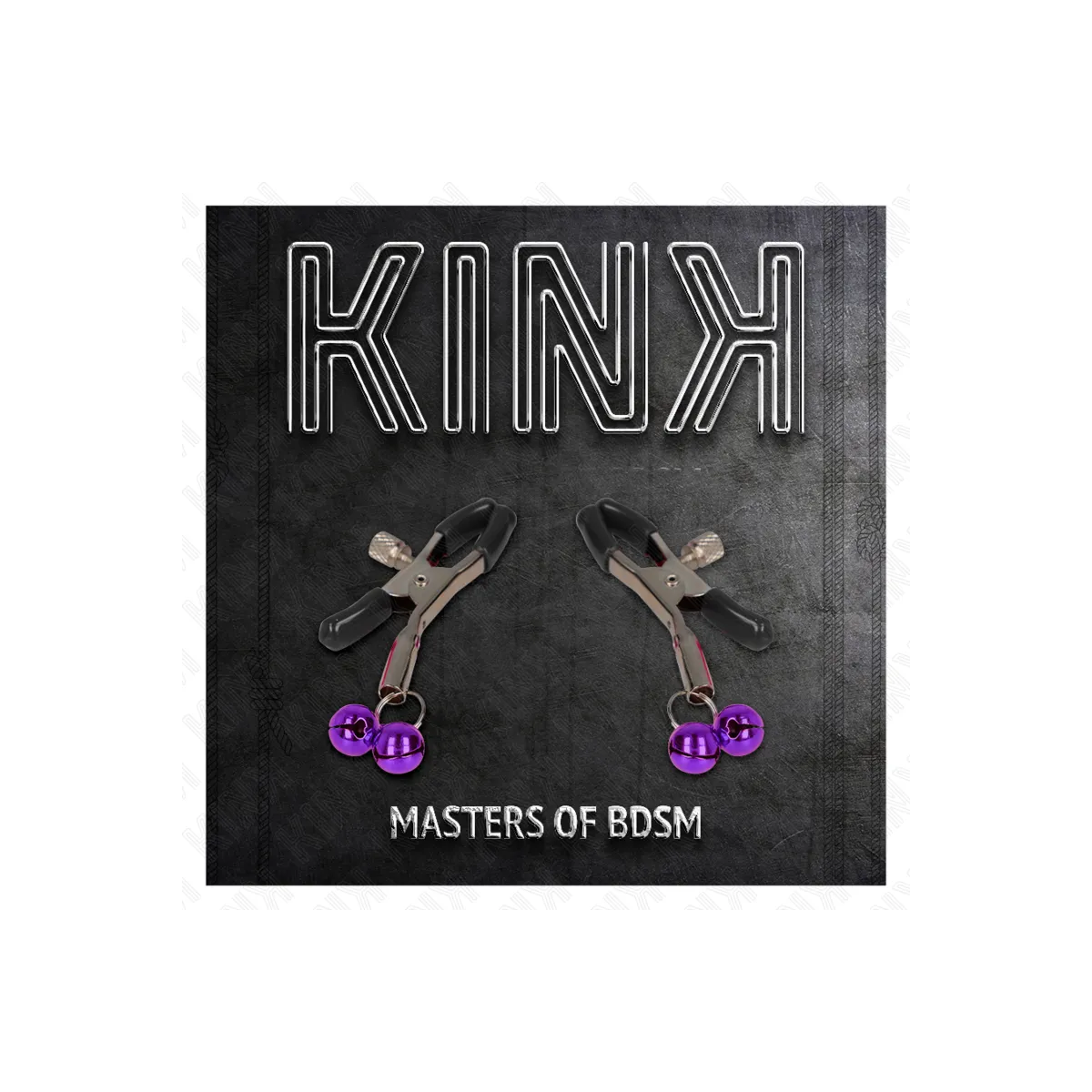 Doppelglocken-Nippelklammerei Lila 6 cm von Kink Nipple Grip | Fesselliebe.de