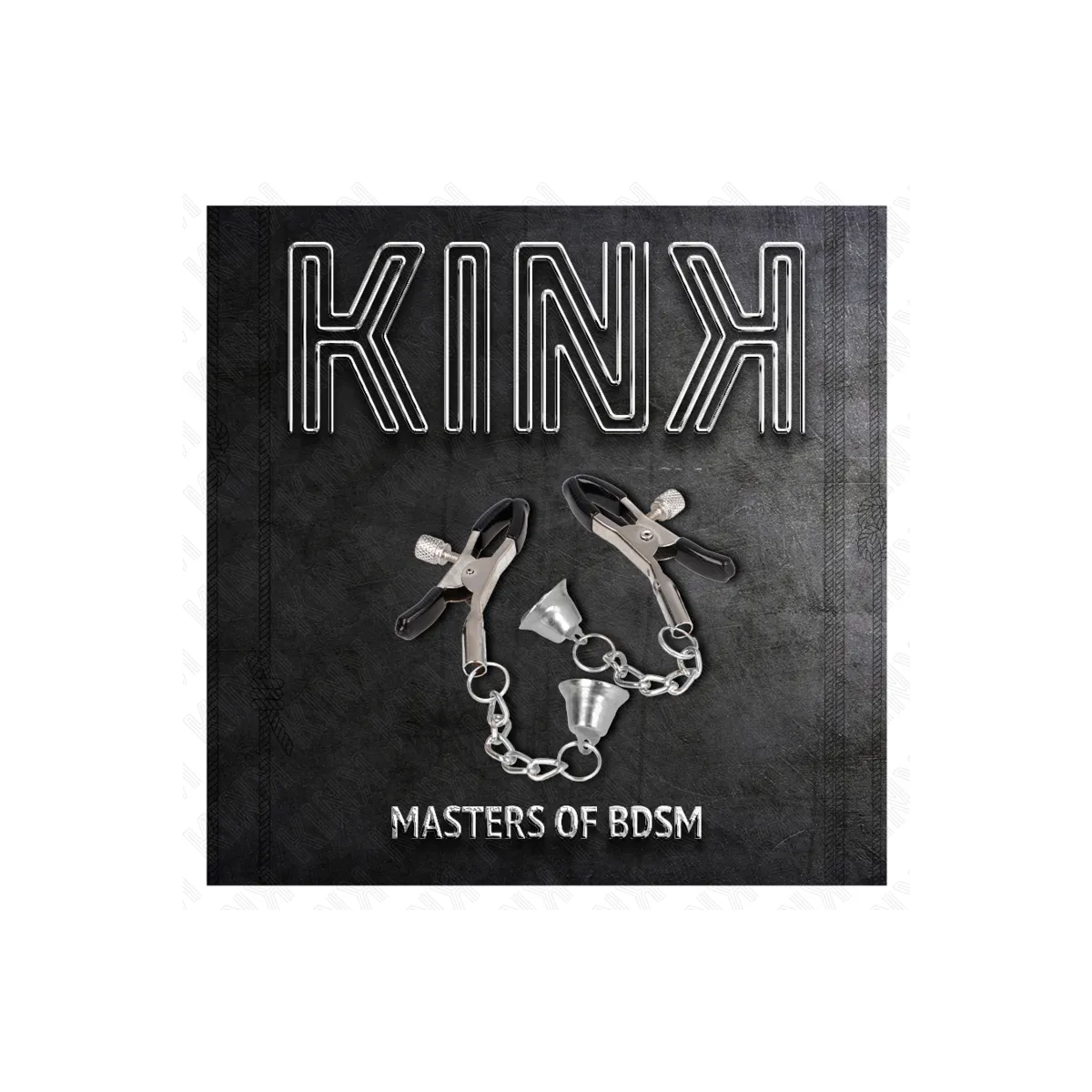 Silberne Nippelklemmen mit Glockenanhänger 6 cm von Kink Nipple Grip | Fesselliebe.de