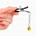 Goldene Jingle Bell anhänger-Nippelklammern 6 cm von Kink Nipple Grip