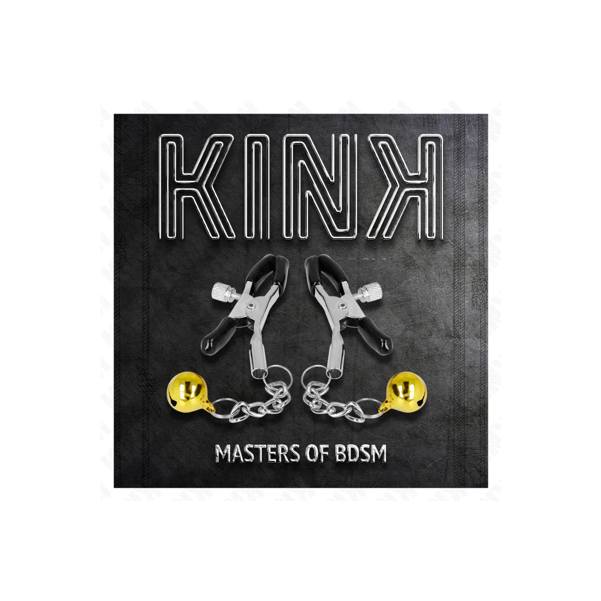 Goldene Jingle Bell anhänger-Nippelklammern 6 cm von Kink Nipple Grip | Fesselliebe.de