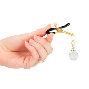 Glasperlen-Nippelklammern Gold 6 cm von Kink Nipple Grip