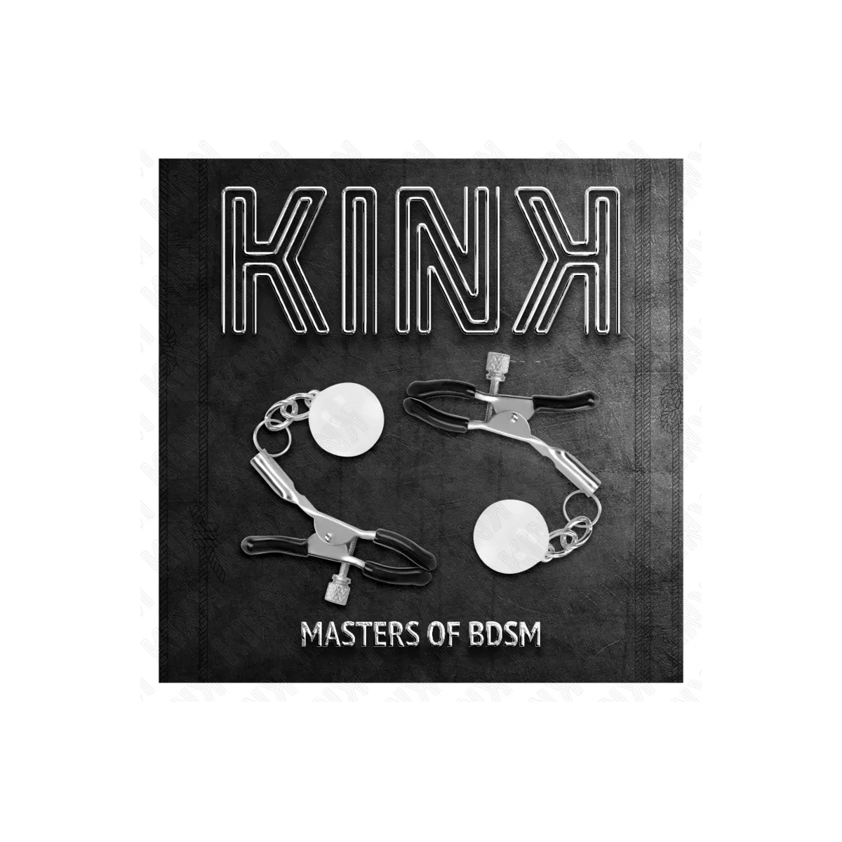 Glasperlen-Nippelklammern Silber 6 cm von Kink Nipple Grip | Fesselliebe.de