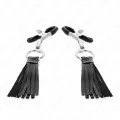 Kunstleder Quasten Nippelklemmen 6 cm von Kink Nipple Grip
