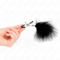 Federnippenklemme Schwarz 7 cm von Kink Nipple Grip