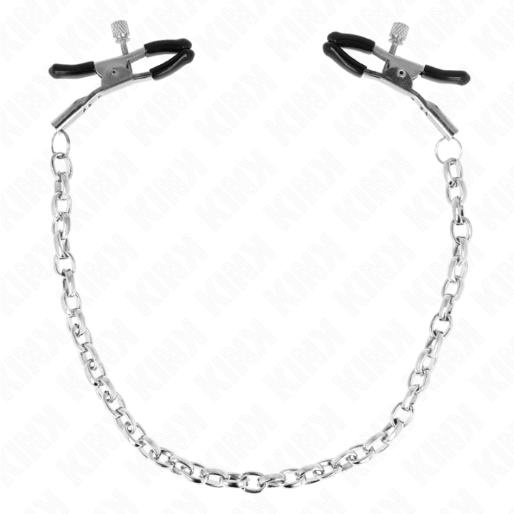 Dicke Kette Nippelklemmen 30 cm von Kink Nipple Grip | Fesselliebe.de