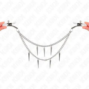 Nippelklemmen mit Spikes Ketten 30 cm von Kink Nipple Grip