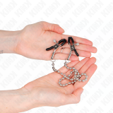 Perlenkette Nippelklemmen 30 cm von Kink Nipple Grip | Fesselliebe.de