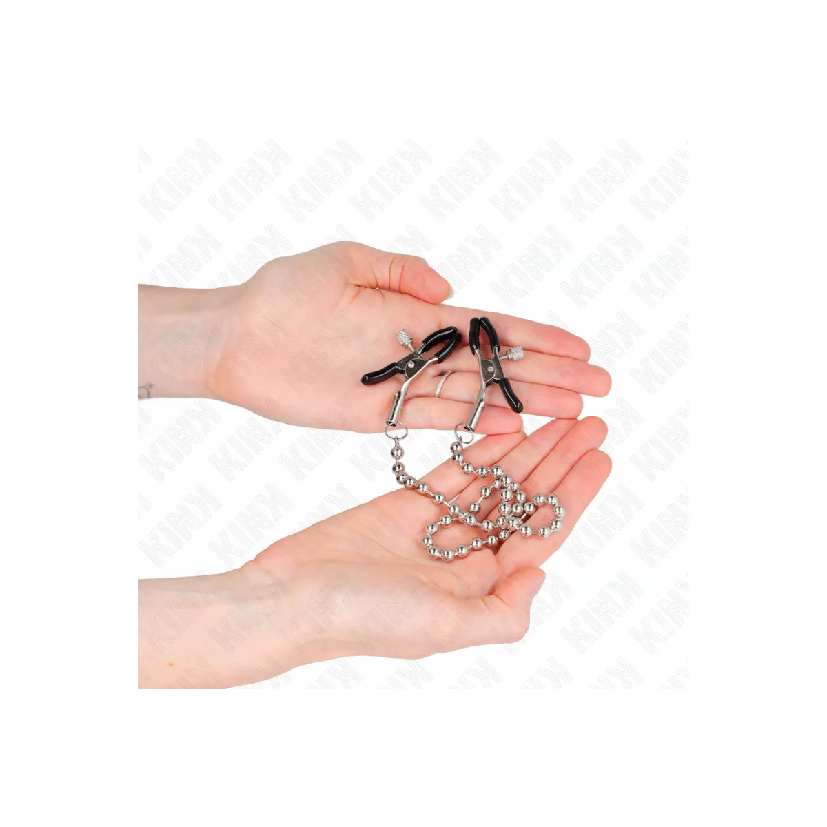 Perlenkette Nippelklemmen 30 cm von Kink Nipple Grip | Fesselliebe.de
