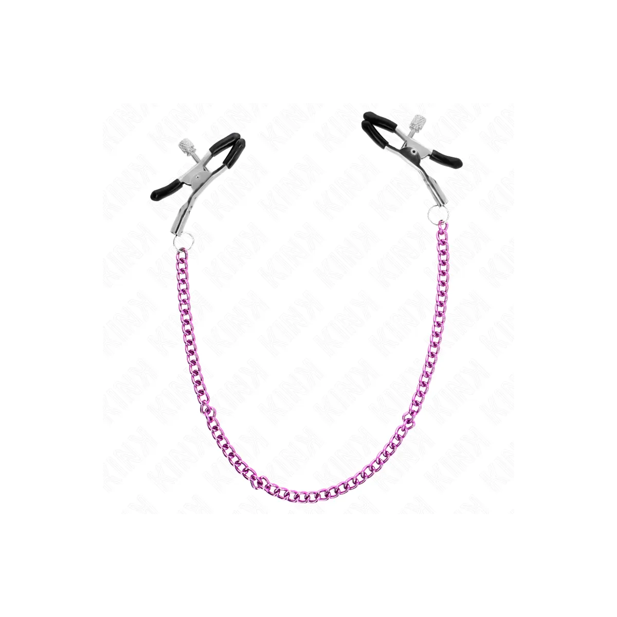 Kette Nippelklemmen Lila 30 cm von Kink Nipple Grip | Fesselliebe.de