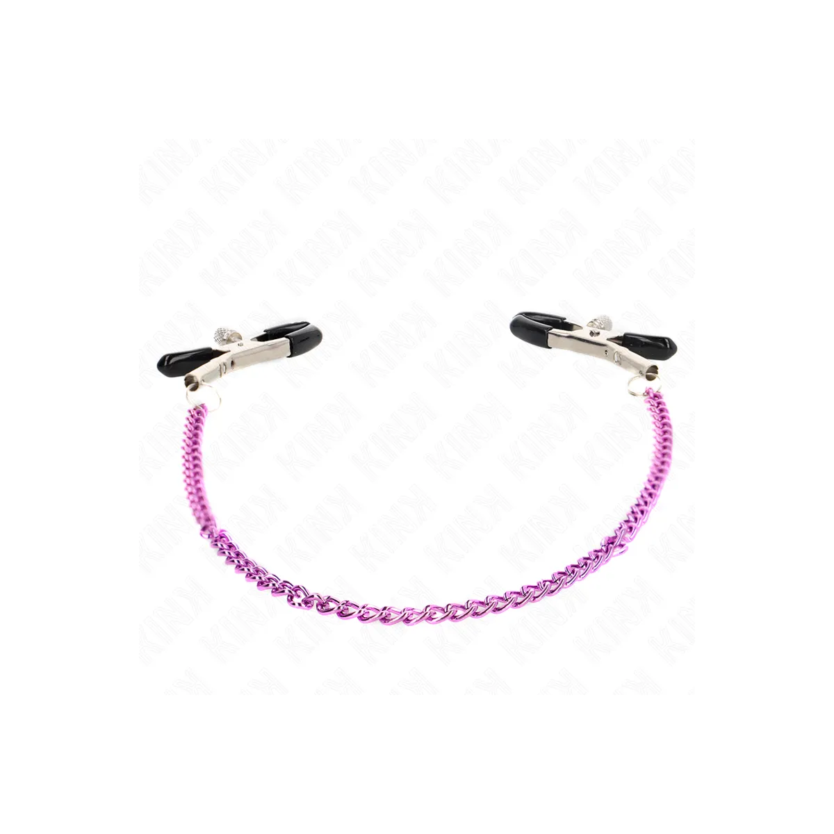 Kette Nippelklemmen Lila 30 cm von Kink Nipple Grip | Fesselliebe.de
