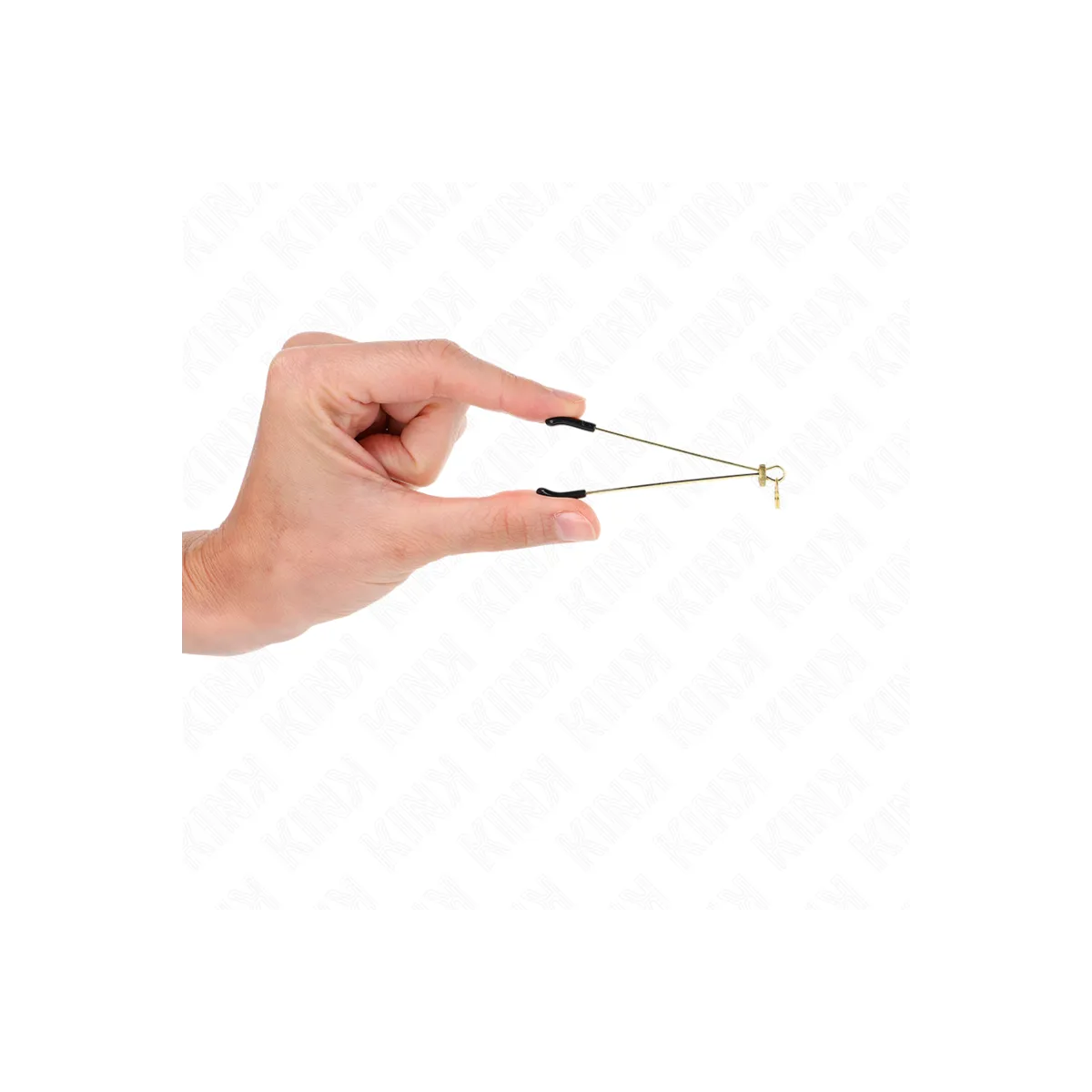 Dünne Nippelklemmen Gold 7 cm von Kink Nipple Grip | Fesselliebe.de