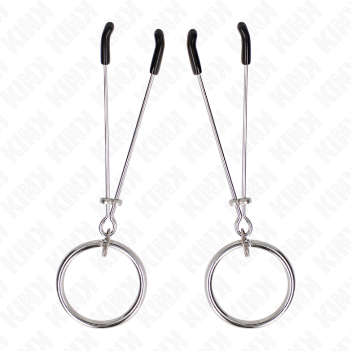 Dünne Nippelklemmen mit O-Ring 7 cm von Kink Nipple Grip | Fesselliebe.de