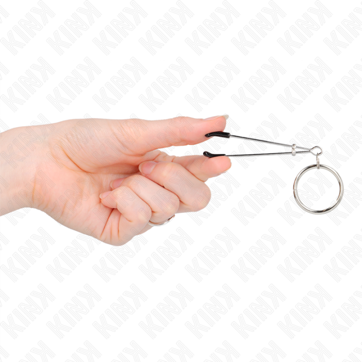 Dünne Nippelklemmen mit O-Ring 7 cm von Kink Nipple Grip | Fesselliebe.de