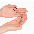 Dünne Haken-Nippelklammere Silber 7 cm von Kink Nipple Grip
