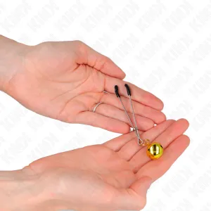 Dünne Glocken-Nippelklammern Gold 7 cm von Kink Nipple Grip