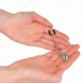 Dünne Glocken-Nippelklammern Silber 7 cm von Kink Nipple Grip