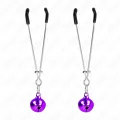 Dünne Glocken-Nippelklammern Lila 7 cm von Kink Nipple Grip