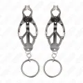O-Ring Japanische Kleeblatt-Nippelklammern Silber von Kink Nipple Grip