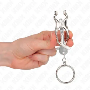 O-Ring Japanische Kleeblatt-Nippelklammern Silber von Kink Nipple Grip