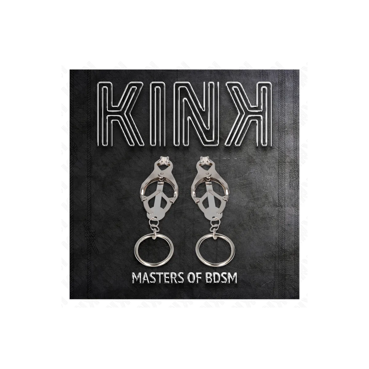 O-Ring Japanische Kleeblatt-Nippelklammern Silber von Kink Nipple Grip | Fesselliebe.de