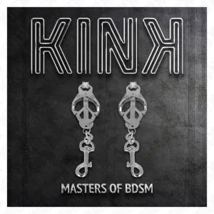 Japanische Kleeblatt-Nippelklammern mit Haken Silber von Kink Nipple Grip