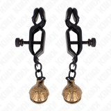 Bell Jaw Style Nippelklemmen Schwarz 7 cm von Kink Nipple Grip | Fesselliebe.de
